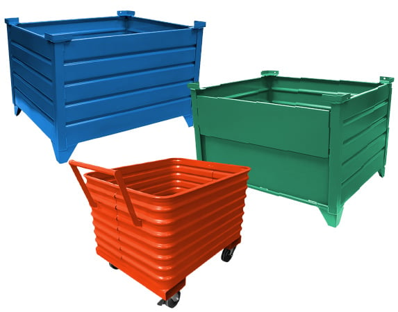 New Metal Bins & Carts