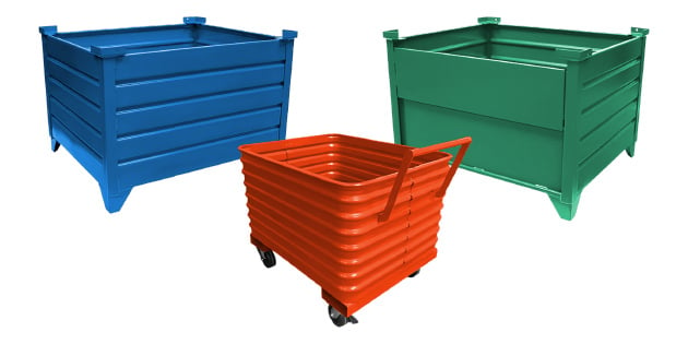 Metal Bins & Carts