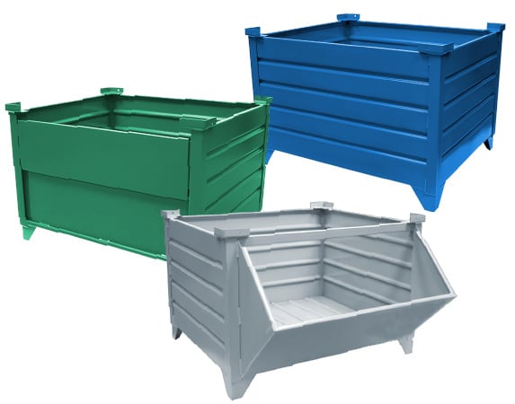 Corrugated Metal Bins