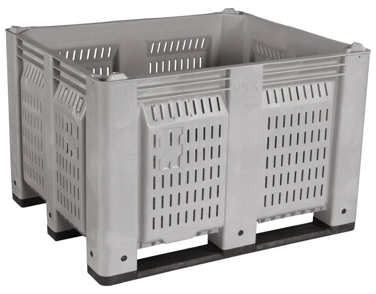 MACX® Vented Container with Long Side Runners