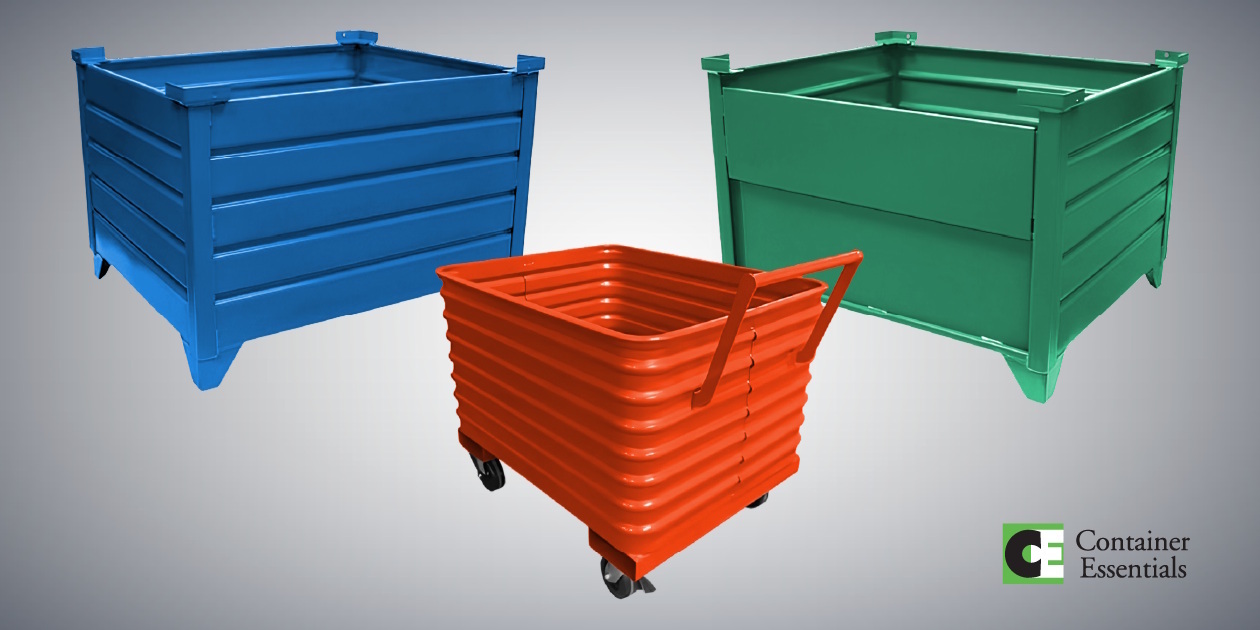 Metal Bins, Steel Carts, and Wire Baskets Container Essentials