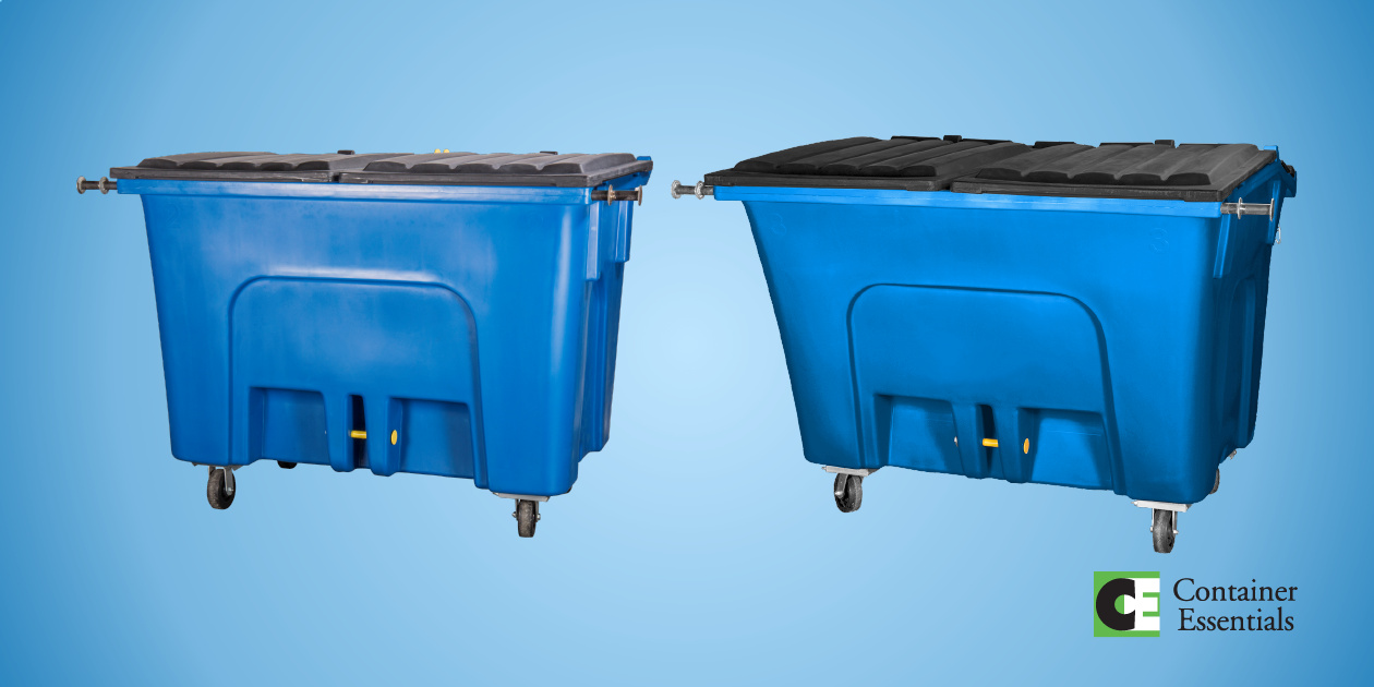 Plastic Dumpsters Rear Load Collection Containers